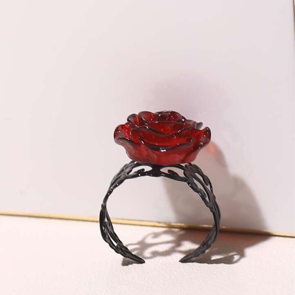 Hot Topic Red Rose Ring - Picture 3 of 4